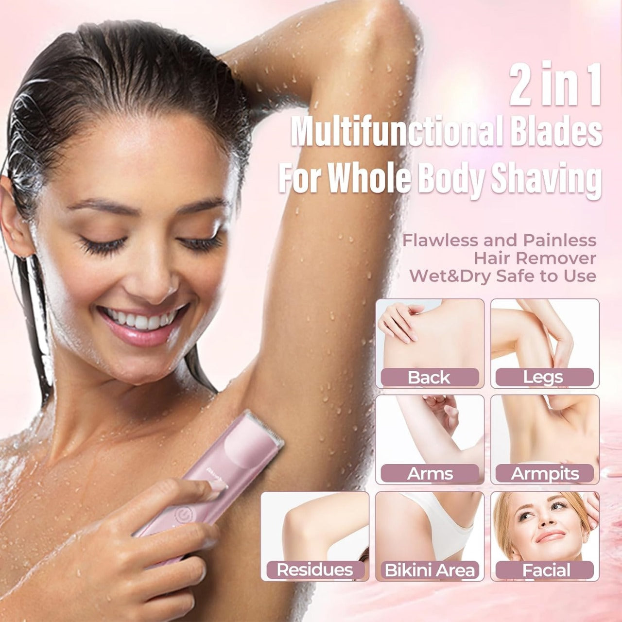 2 in 1 Electric Lady Shaver